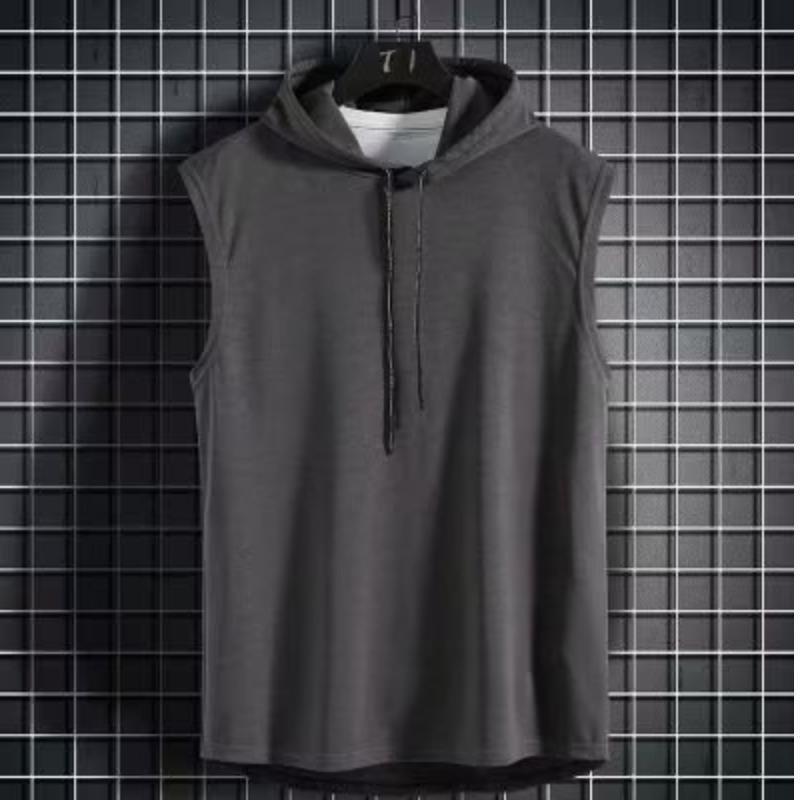 Men's Trendy Hooded Vest - Modern Style, Youthful Appeal