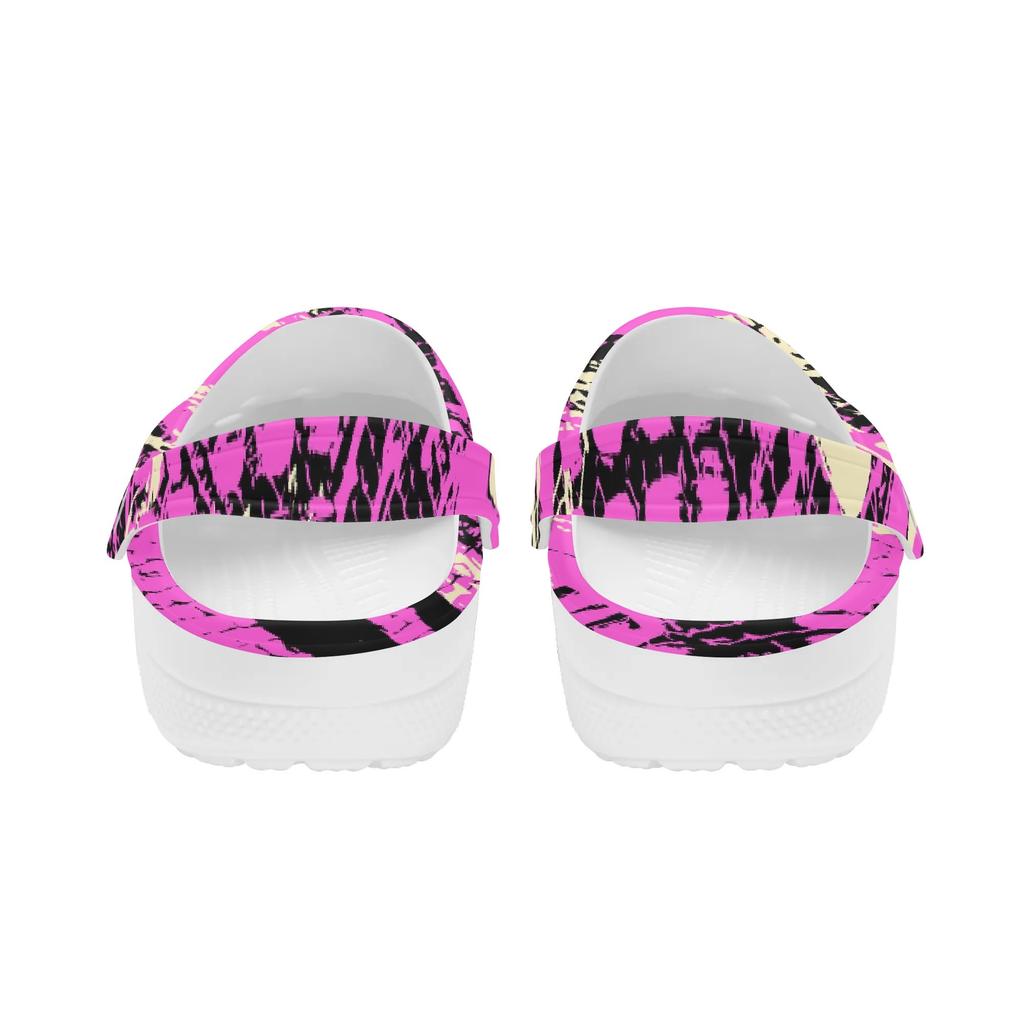 Printed EVA Clogs Women Men Breathable Lightweight Slip On Garden Shoes Beach Pool Bathroom Home Daily Wear Beach Travel Wear