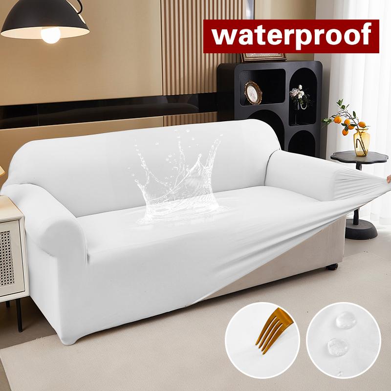 Waterproof Stretch Sofa Slipcover Non-slip Sofa Covers for Living Room Couch Cover Corner Furniture Protector for Kids, Pets