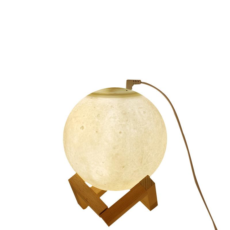 Umidificator cu lampă de lună 3D cu lumină de noapte LED, difuzor de aromă cu ceață rece pentru dormitor, birou, cameră pentru bebeluși, yoga, spa, cadouri