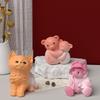 Cute Pet Animal Silicone Candle Mold DIY Kitten Bear Craft Plaster Resin Decoration Handmade Soap Candle Making Supplies