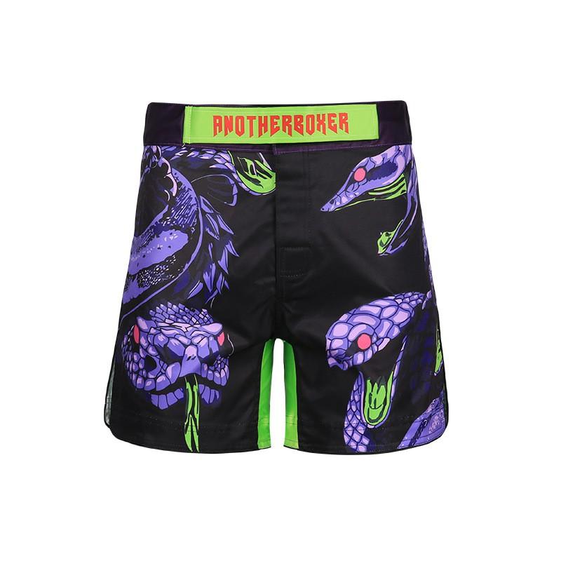 ANOTHERBOXER Snake Print MMA Shorts UFC Training Boxing Muay Thai Fight Sports Athletic Workout Gear