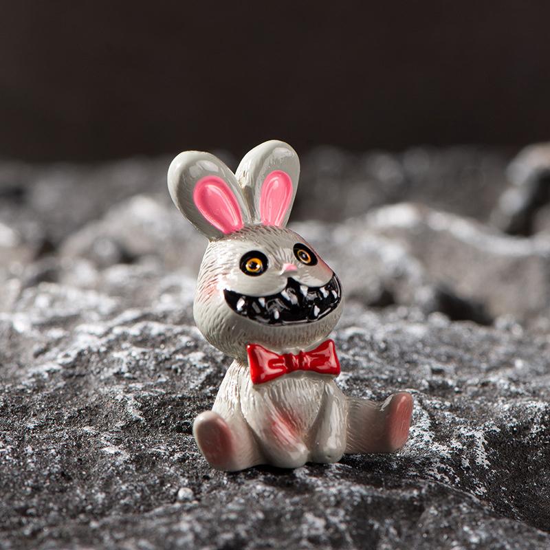 

Микропейзаж Хэллоуин украшения аксессуары Мумия Череп Волшебник без лица Монстр Тыква смола маленькие украшения as the picture