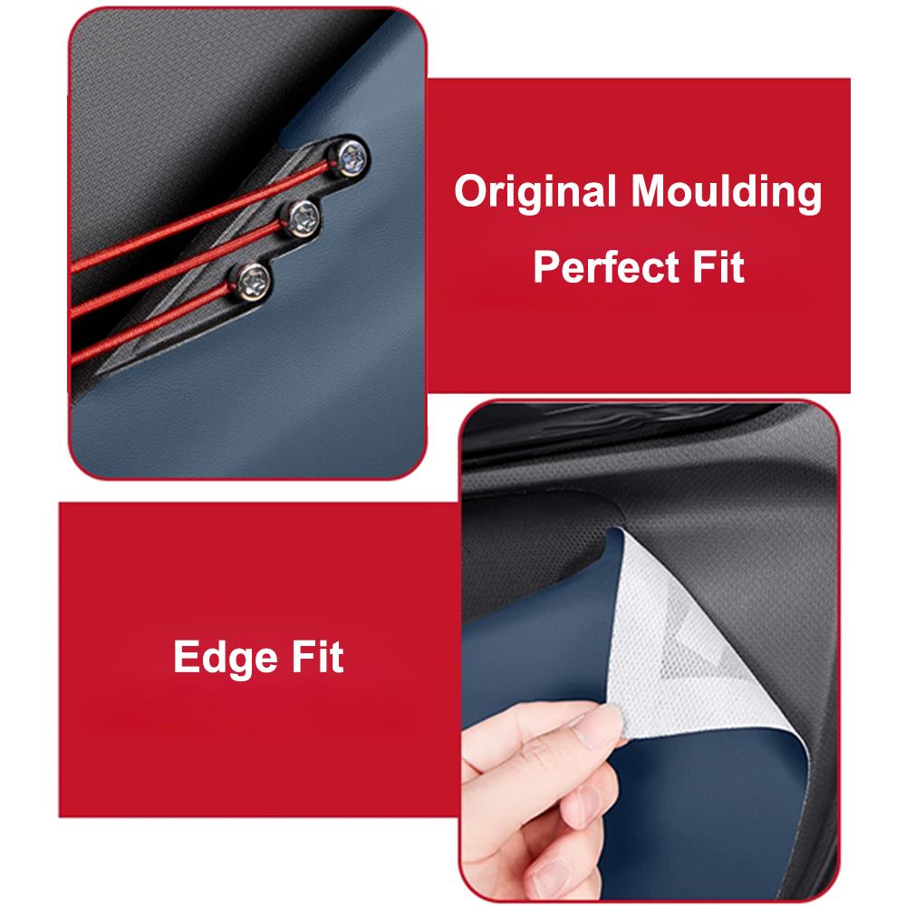 4pcs Car Door Anti Kick Pad Leather Protection Film For BYD Atto 3 EV Yuan Plus 2024 2024 Protector Stickers Interior Accessorie