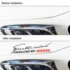 1Pcs Car Light Eyebrow 3D Sticker Personalized Headlight Styling For Nissan Nismo Tiida Sylphy Teana Almera Qashqai J10 J11