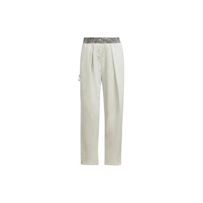 Terrex X And Wander Collaboration Solid Logo Letter Casual Sports Pants Women Bottoms White HN6945