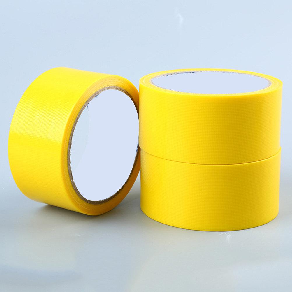 Waterproof Single-Sided Cloth Duct Tape Yellow 5Cm X 1 Strong Adhesive Electrical Equipment Carpet Floor Stage DIY Tape