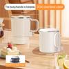 Portable 800ML Electric Kettle 2-in-1 304 Stainless Steel Mini Kettle Foldable Household Kettle