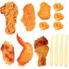 Kids Kitchen Play Food Set,Fake Fried Chicken Legs,Simulated Chicken Wings,Children Kitchen Toy Decoration,Restaurant Window Display Props,Fake Fried