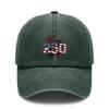 Vintage Washed Baseball Hat Unisex - USA Flag "250" Print Polyester Adjustable Sun Cap Breathable Patriotic Streetwear Outdoor Sports Cap For
