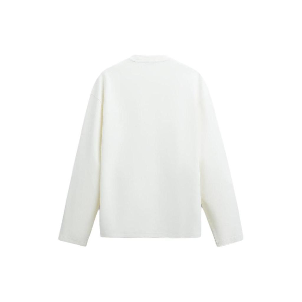 Zara Loose Fit Color Block Printed Sweatshirt Men tops Faded-White 4442355-251