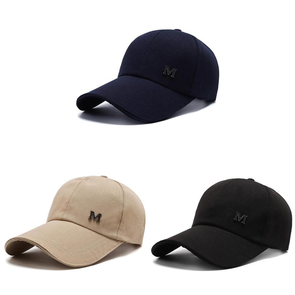Letter M Baseball Cap Adjustable Breathable Outdoor Sun Protection Hat Gift