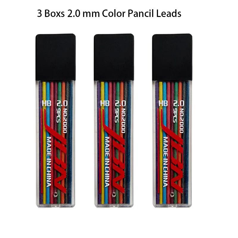 0.3 0.5 0.7 0.9 1.3 2.0mm HB Replacement Refill Leads Refill for Mechanical Pencil Automatic Pencils Stationery School Supplies