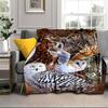 Night Owls In The Moonlight Blanket Flannel Blanket Throw Blanket Sofa Cover Blanket Soft Premium Blanket Picnic Blanket Tv Blanket Gifts