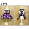 Sleeveless Dog Dress Halloween Tulle with Bow, Skull Print Pet Outfit, Daily Wear Costume Girl Party for Small Dogs Cats Lightweight Clothes