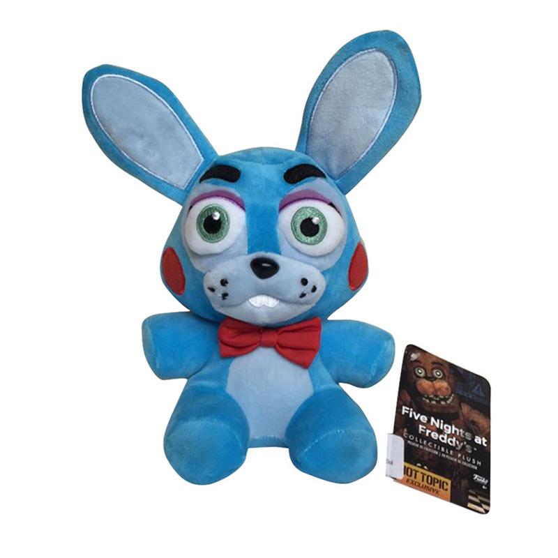 18cm FNAF wypchane pluszowe zabawki Freddy fazbear niedźwiedź Foxy królik Bonnie Chica Peluche Juguetes 5 nocy w Freddy pluszowe zabawki prezenty