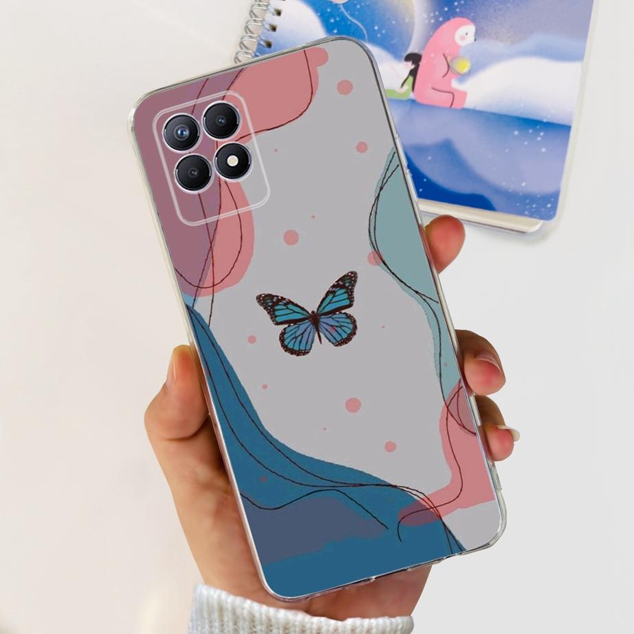 For Realme 8i Case Realme 8 Pro Cute Cartoon Cover Clear Silicone Soft Phone Case For Realme8 Pro Realme 8 5G 8i Back Cover Bags