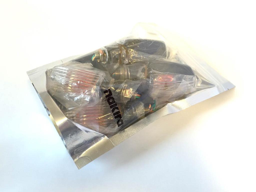 Nakira 4-Piece Custom Turn Signal, Clear Lens, General Purpose Turn Signal (Clear Lens)