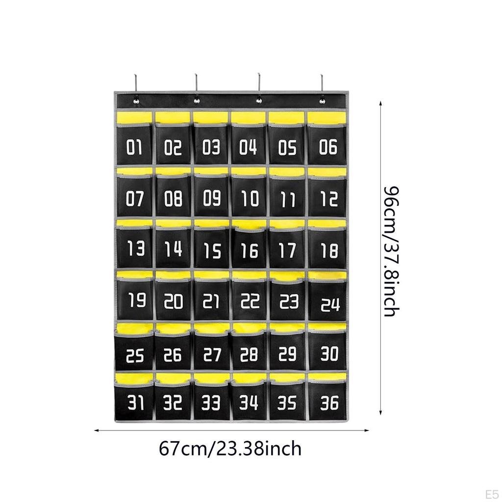 Handy-Organizer-Tabelle für den Einsatz im Klassenzimmer mit Taschenaufbewahrung
