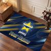 North Queensland Cowboys Personalized Crystal Velvet Carpet, Customized Name Text Soft Anti‑Slip Rug for Living Room Bedroom