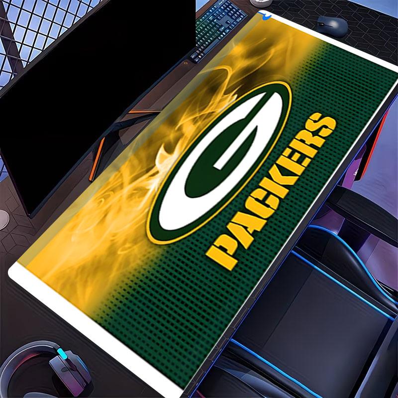 Green Bay Packers Print Mouse Pad, for Keyboard Pad Laptop PC Mat for Office Home Use, Desk Decor, Perfect Birthday Gift for Gamers