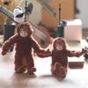 Cute Little Monkey Plush Toy Pendant Long Arm Gorilla Cloth Doll Single Shoulder Backpack Hanging Decoration, Keychain