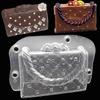 3D Bag Shape Cake Mold DIY Handmade Cake Lady Bag Chocolate Mold Plastic Polycarbonate Cake Decorating Tools with Magnet