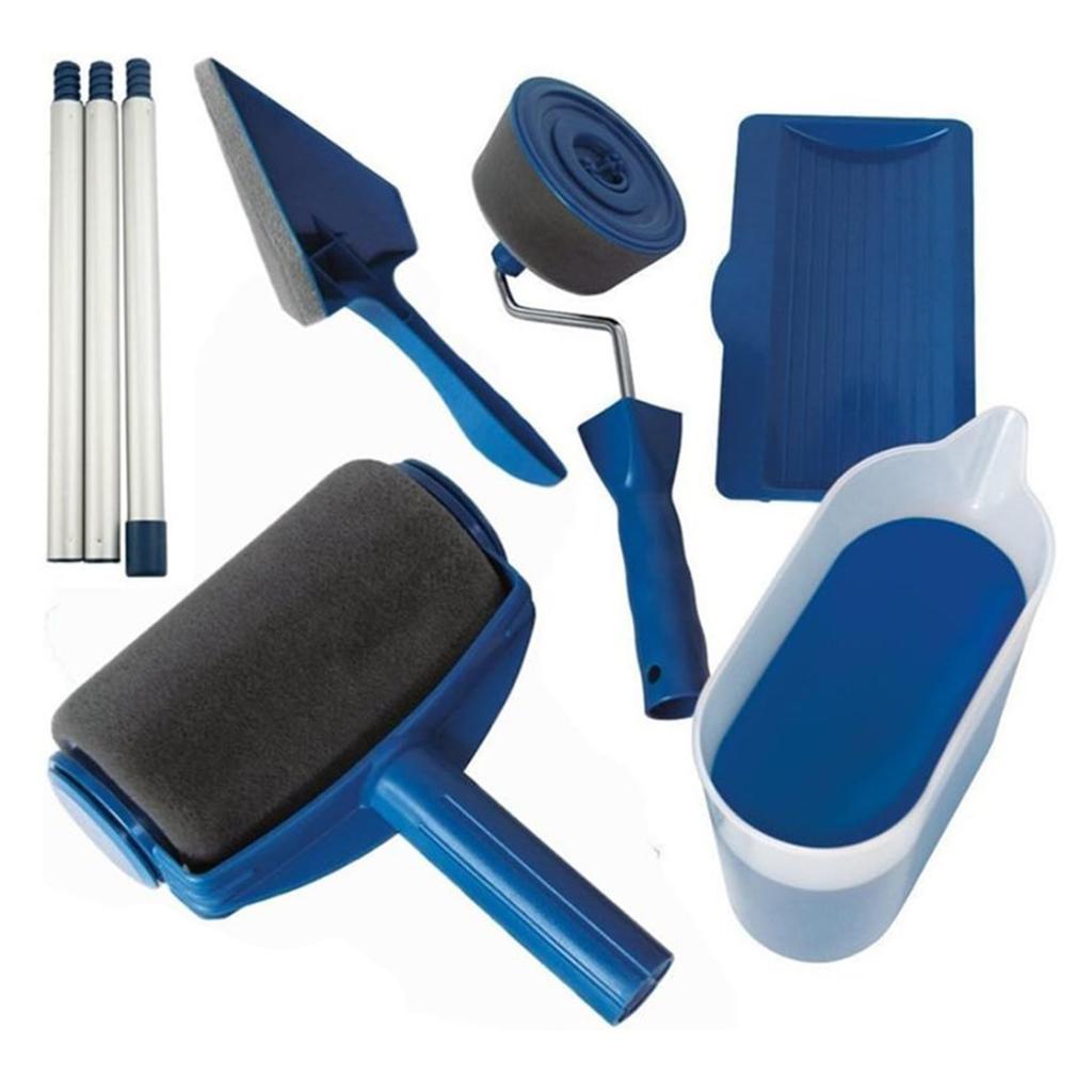 Corner Paint Brush Roller Kit Foam Interior Paint Brushes Triangles Paint Brush for Wall Repair and Painting