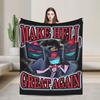 Vox Hazbined Plush Blankets  Creative Throw Blankets for  Sofa Bedding Lounge 150*125cm Bedspread