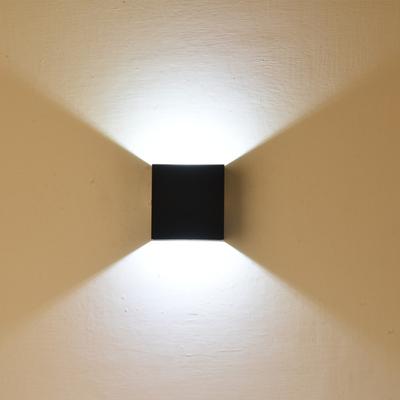Applique murale LED réglable 6W AC85-265V COB, Cube en aluminium étanche, applique murale d'extérieur pour porche