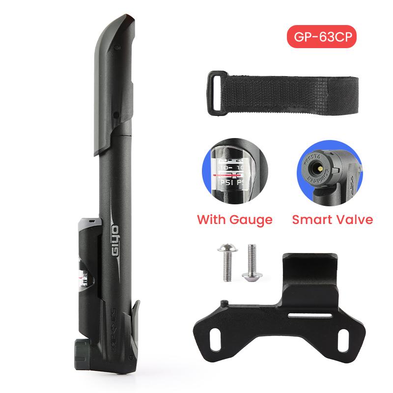 GIYO Bicycle Mini Portable Pump 120psi Hand Air Pump MTB Road Bike Schrader & Presta Bike Tire Air Inflator mini air compressor GP-63CP