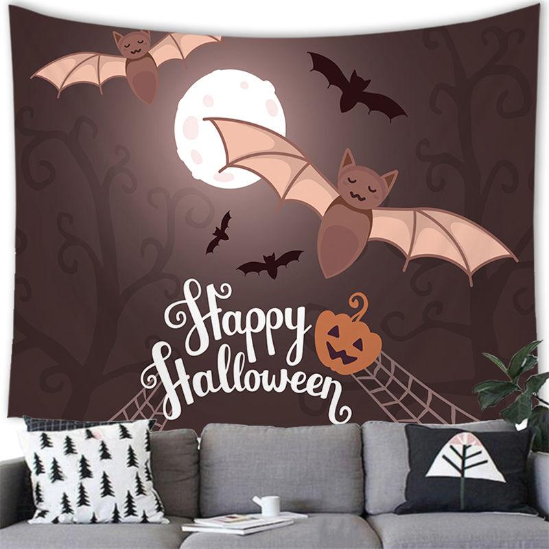 Kunst Halloween Elemente Wandteppich Wandbehang Heimdeko Wandteppich Zimmer Wohnheimzimmer Wanddeko Hintergrundtuch