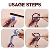45mm Waterproof Deep Hole Marker Pens Long Nib Head Carpenter Pen Black/Blue/Red Ink For Multi-Purpose Woodworking Hand Tools