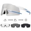 Color Changing Cycling Glasses, Nearsighted Men and Women, Outdoor Sports, Windbreak and Sand Protection Goggles, Bicycle Accessories