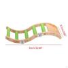 Bird Wooden Ladder Toy Pet Parrots Climbing Bridge Accessory Chewing for Parakeets,Conures,