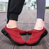 Women's Sandals Backless Walking Sneakers Summer Slip-on Mule Socks Shoes Closed Toe Slippers Men Clogs Plus Size