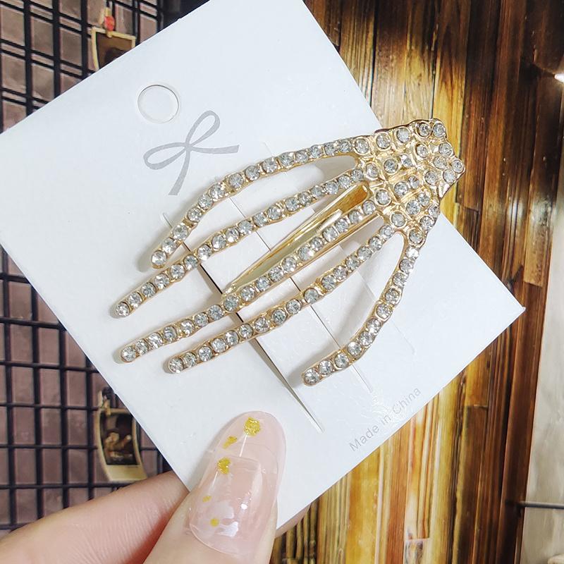 Kristall für Frauen Koreanische Neue Haarnadeln Mädchen Geometrische Perlen Haarspangen Mode Haarklammer Seitenclip Haaraccessoires