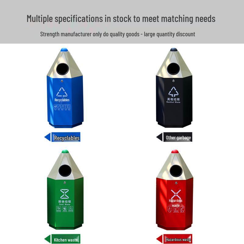 Cartoon Creative Outdoor Kindergarten Playground Trash Bin