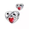 New Copper 12 Month Colorful Birthday Stone Charm Beads Fit European Bracelet Necklace Diy Women Jewelry
