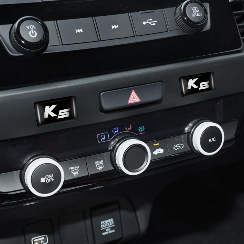 2026 Hot Car Sticker Car Interior 3D Epoxy Emblem Sticker Decoration Accessories For KIA Ceed Sportage Rio 3 Proceed K K5 Sedona