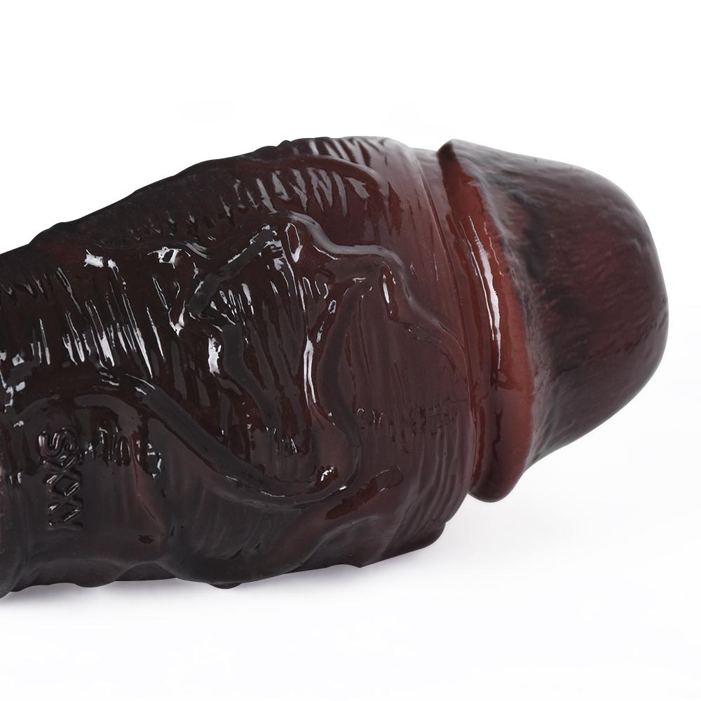 Realistic Silicone Penis Sleeve Extender Condom Cock Enlarger Strap On Adult Dildo Sex Toy