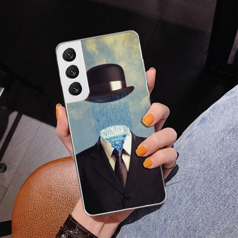 Rene Magritte Art Phnoe Case for Samsung Galaxy S26 S25 Edge S23 S24 Ultra S22 Plus S21 S20 FE Unique Cover Soft Coque Galaxy S2