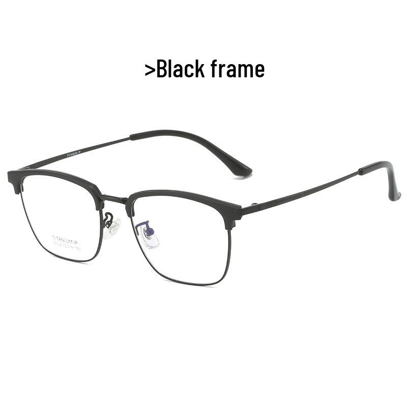 Eyewear: 2024 Unisex Titanium TR Eyebrow Glasses for Business/Myopia, Model 15004