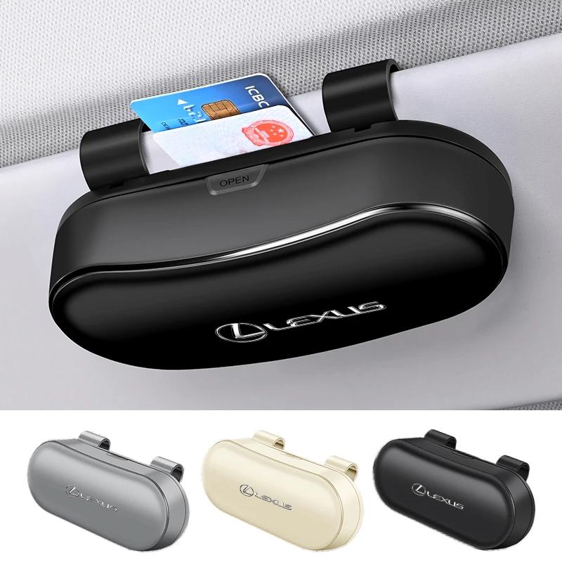 YMIN2 Lexus Car Glasses Box Car Sunglasses Holder Sun Visor Storage Case For ES300h IS300h IS250 LX570 NX300h RX400h UX LX600 Ct200h