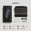 TW1867 Three-Mode Retro Bluetooth Mechanical Keyboard with Hot-Swappable Linear Switches and RGB Lighting