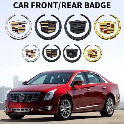 Car Rear Trunk Boot Front Head Grille Badge ABS Plastic Chrome 3D Logo Emblem for SRX ATS XTS Auto Sticker Accessories