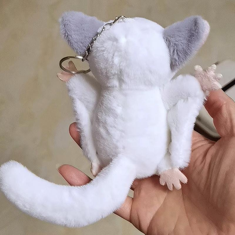 12 Pezzi Scoiattolo Volante Peluche Giocattolo da Appendere Carino Ghiro Bambola Piccola Portachiavi Bambola Animale di Peluche Ciondolo Zaino Ornamento per Auto