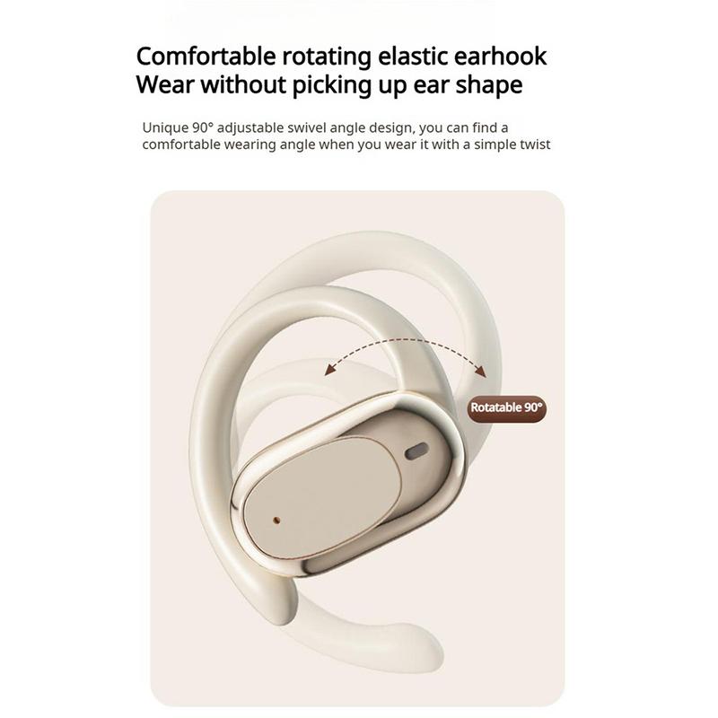 Wireless Headphones Ows Hifi Stereo Open Bluetooth 5.4 Earphones With Mic Call Noise Reduction Sports Waterproof
