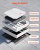 Manhole Cover with Frame, 300 X 300mm Invisible Recessed Septic Tank Access Covers, Aluminum Alloy Embedded Drain Channel Inspection Cover for