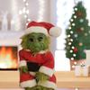 20cm Christmas Monster Plush Toy Green Furry Ghost Doll Cartoon Silicone Ugly Doll Decorative Toys for Girls Boys